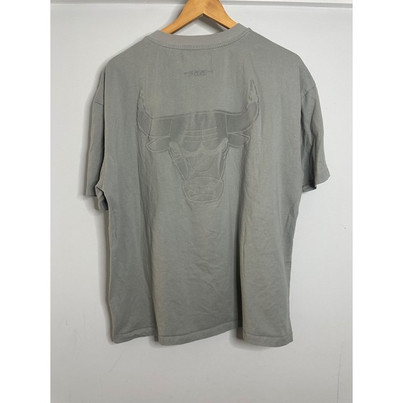 Pro Standard Chicago Bulls T-Shirt Mens Large Gray NBA Embroidered Logo - Picture 5 of 6